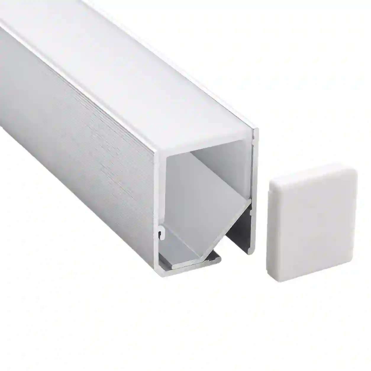 Technický průřez profilu RO30 29,7x29,7mm rohový 45 stupňů vnitřní úhlopříčka 20,55mm eloxovaný hliník